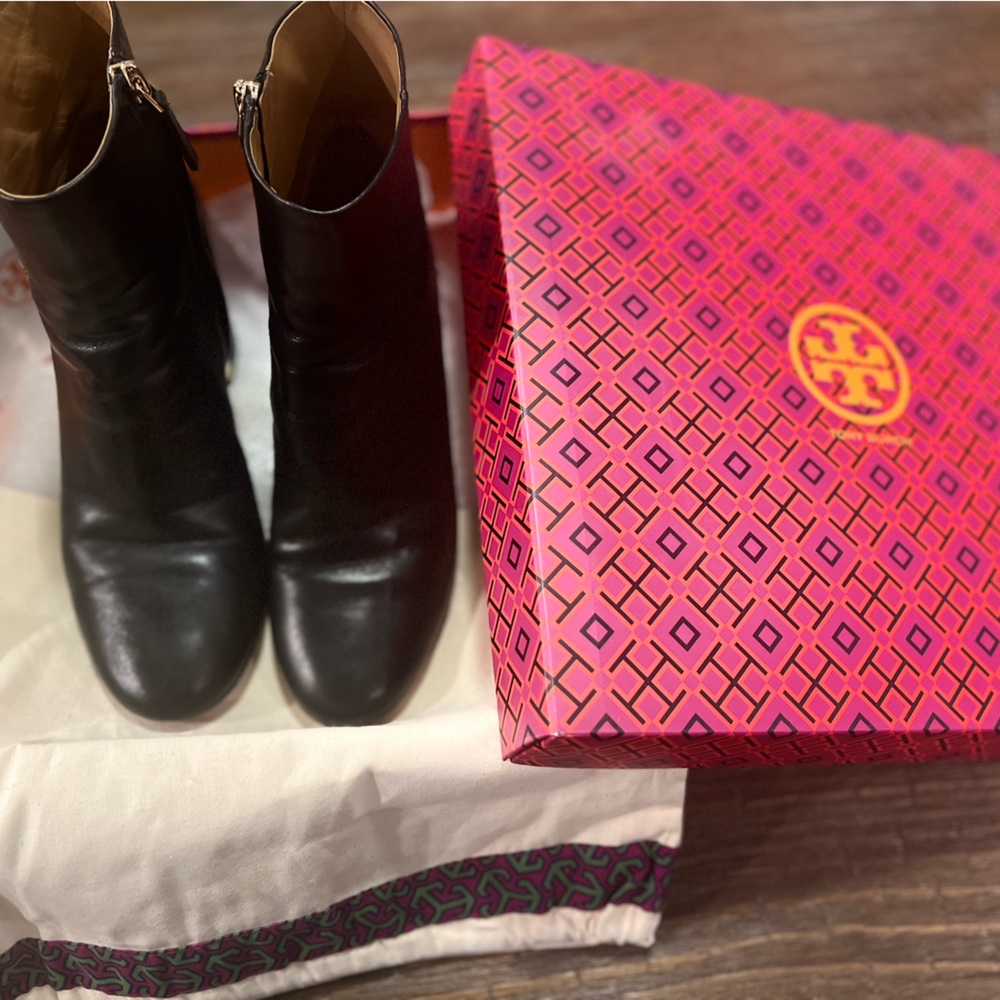 Tory Burch Calfskin Ankle Boots - Picture 2 of 8